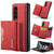 For Samsung Galaxy Z Fold4 5G Multi-Card Phone Case - Fits Dg.Ming M2 Series - Red