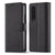 For Samsung Galaxy Z Fold4 5G Calf Leather Phone Case - Black