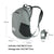 Waterproof Foldable Backpack Ultra Light & Portable 22L Capacity Black