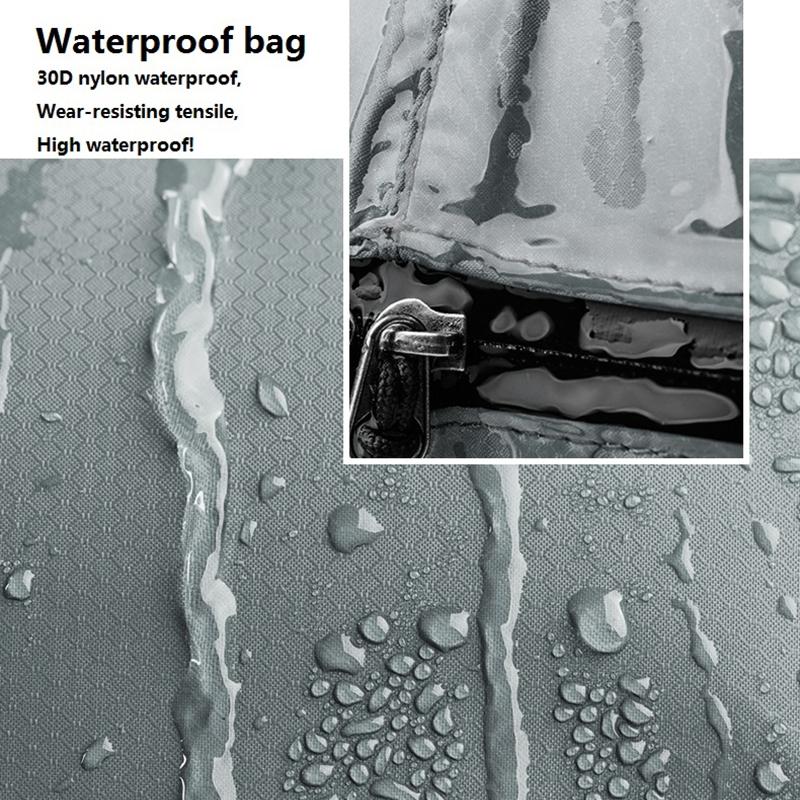 Waterproof Foldable Backpack Ultra Light & Portable 22L Capacity Black