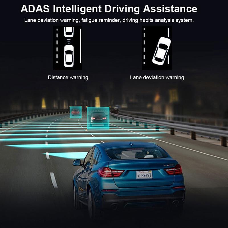 Hd Night Vision Dog Driving Recorder with Reversing Image - Double Recorded