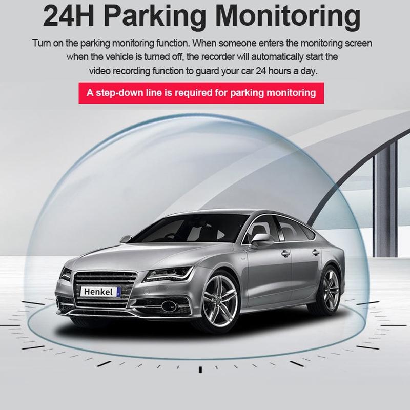 Hd Night Vision Dog Driving Recorder with Reversing Image - Double Recorded