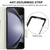 For Samsung Galaxy Z Fold4 5G Leather Phone Case With Pen Slot - Black