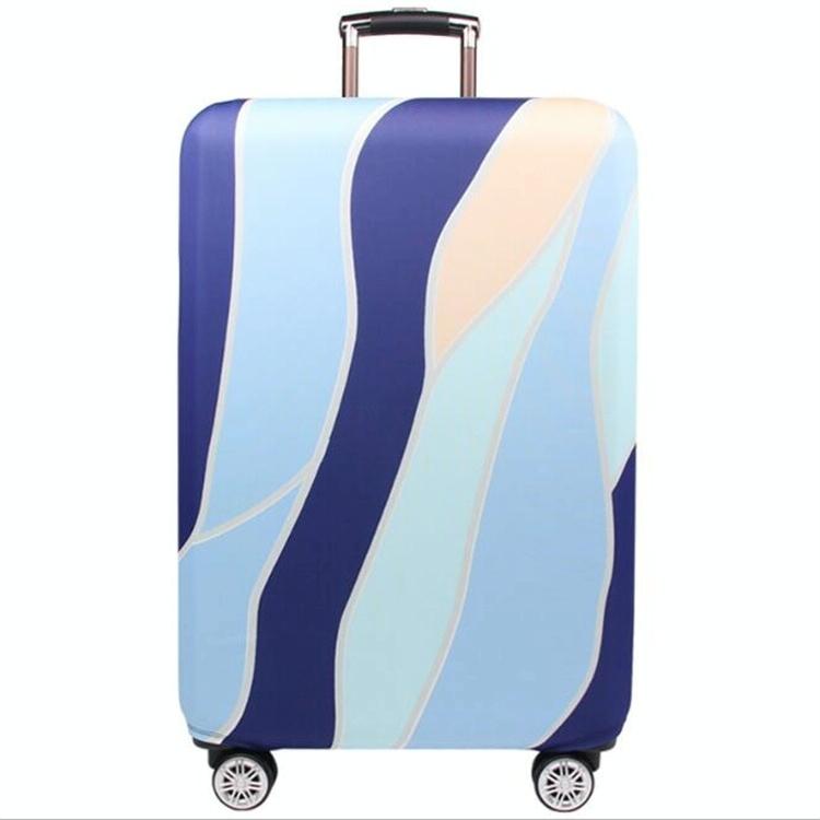 22-24 Inch Travel Suitcase Dust Covers - Elastic &amp; Abrasion-resistant - Blue Ripple