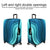 22-24 Inch Travel Suitcase Dust Covers - Elastic & Abrasion-resistant - Blue Ripple