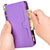 For Samsung Galaxy z Fold4 5G Zipper Leather Phone Case with Litchi Texture - Blue