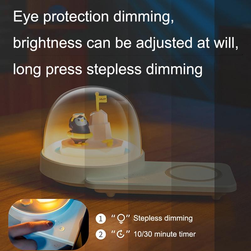 Wireless Fast Charging Bluetooth Music Lamp Astronauts