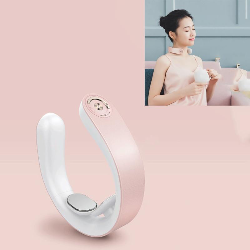 Smart Neck &amp; Shoulder Massager Heat Therapy Multi-Function Cervical Spine Physiotherapy Pgg - Pink