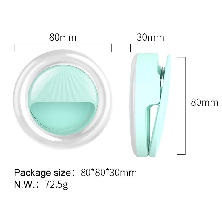 Rechargeable Selfie Light Clip for Beauty and Flash Fill - Black