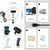 7.9 Usb 3 Modes Dimmable Dual Colour Led Ring Light with Mirror for Vlogging and Photography - Black