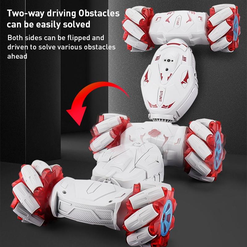 2.4g Dual Rc Torsion Stunt Car with Remote Control - Blue