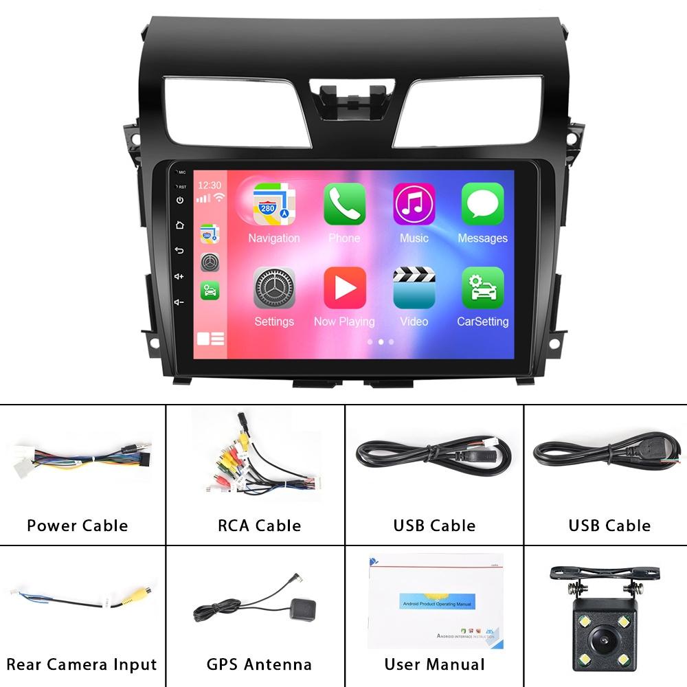 10.1 Inch Car Mp5 Player For Nissan Teana 13-16 - Wifi 2 + 64G Reversing Video Screen - Standard + 4 Lights Camera