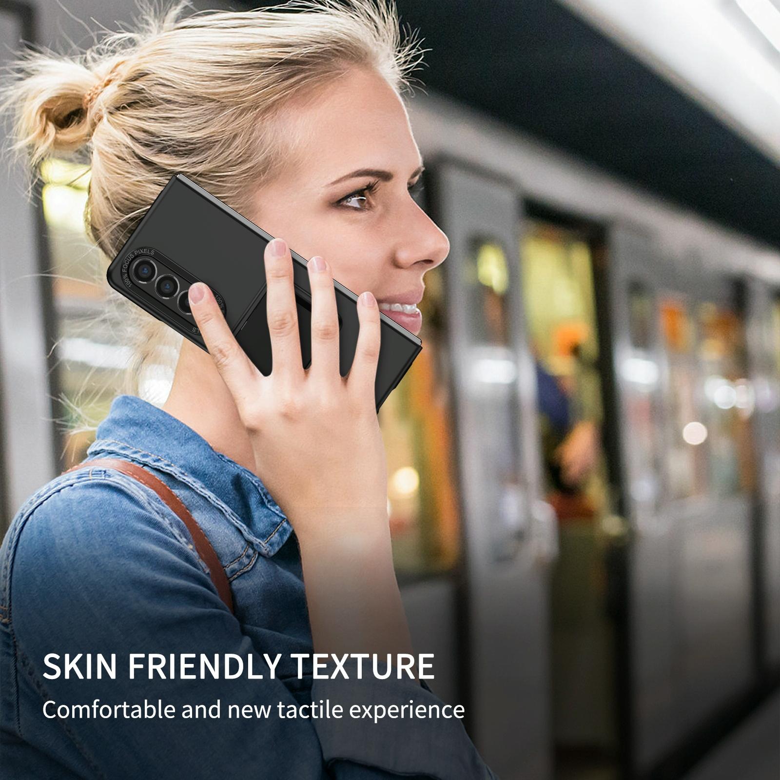 For Samsung Galaxy Z Fold4 5G Foldable 3D Design Phone Case - Red