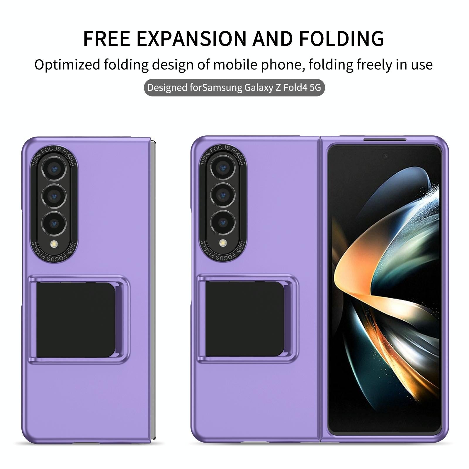 For Samsung Galaxy Z Fold4 5G Foldable 3D Design Phone Case - Red