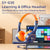 Usb Noise Cancelling Gaming Headset Grey Pink