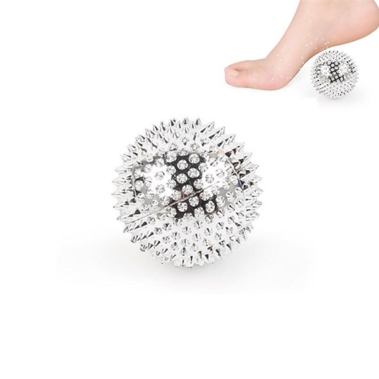 2-In-1 Magnetic Massage Ball For Muscle Relaxation 4.7Cm - Silver