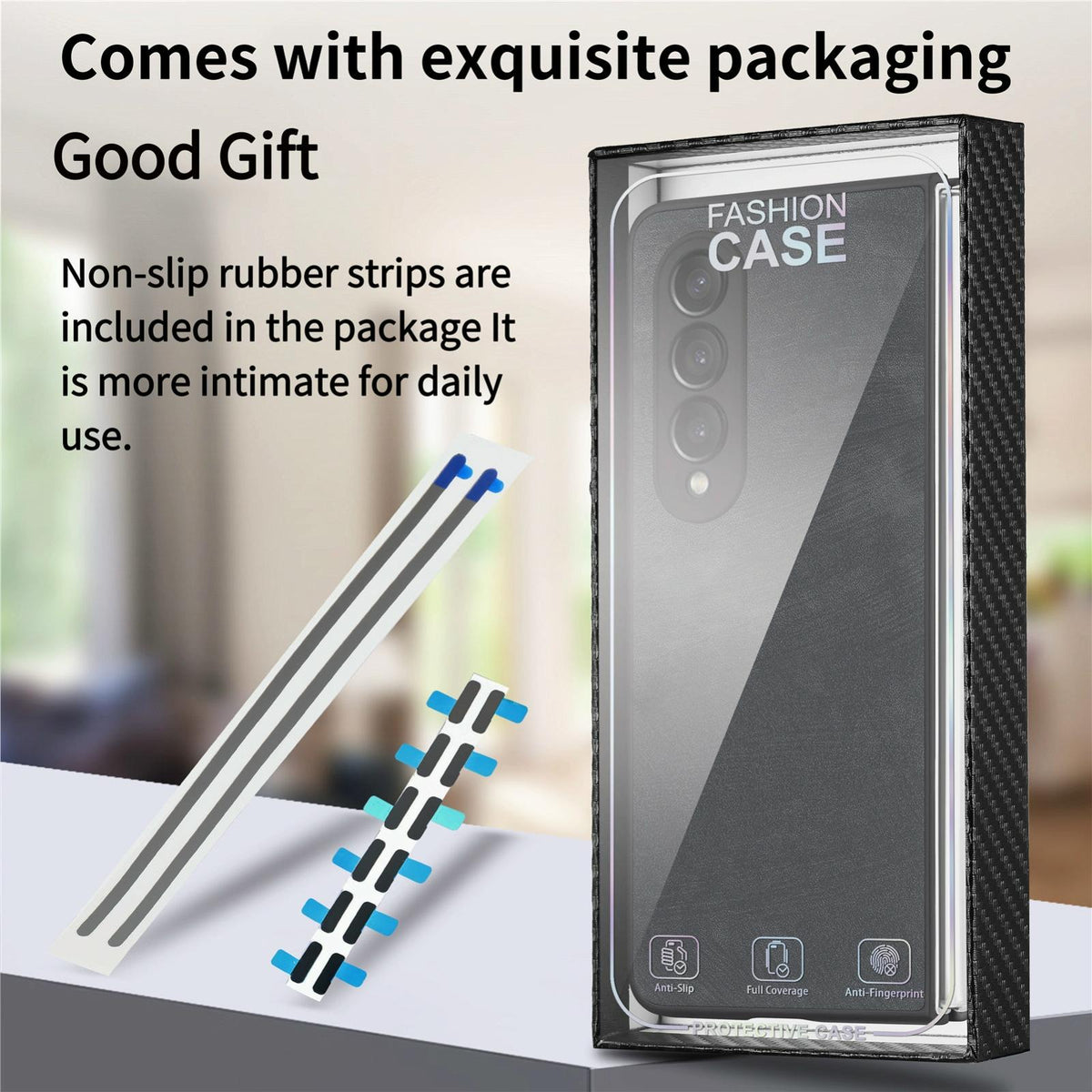 For Samsung Galaxy Z Fold4 5G Vintage Leather Fold Case - Green