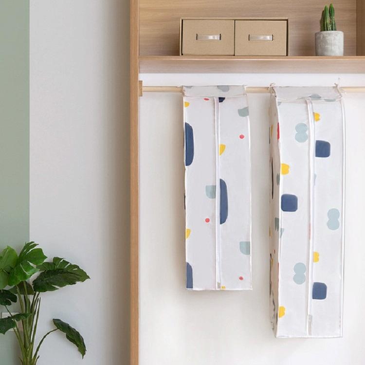 Large 3d Hanger Pocket Wardrobe with Dust Cover - Flowers