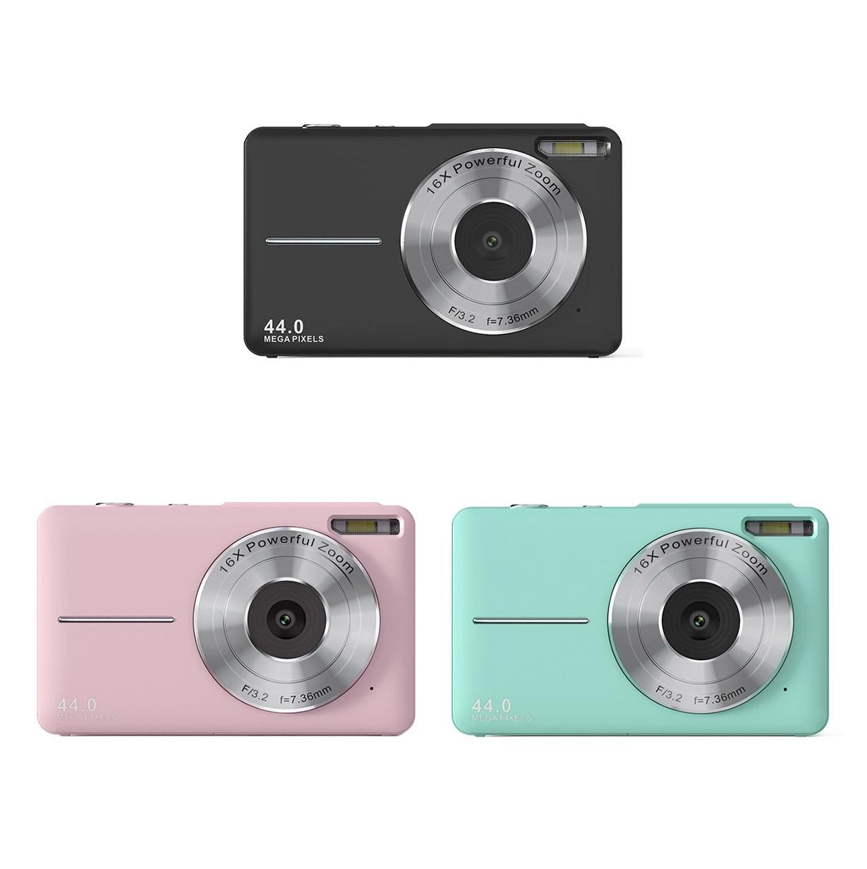 Mini Children Photography Camera - 2.4-inch Hd 16x Zoom - Pink+32G