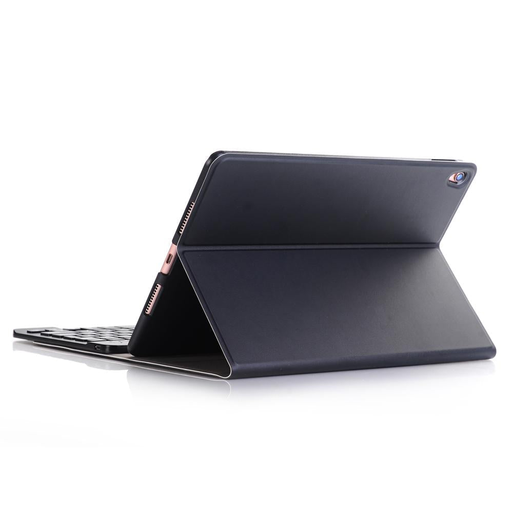 Ultra-Thin Bluetooth Keyboard Leather Case For Ipad Air / Pro 10.5 With Holder - Black