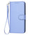 For Samsung Galaxy Z Fold4 5G Carbon Fiber Leather Phone Case With Lanyard - Light Blue