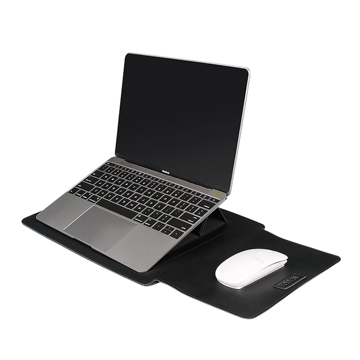 3-in-1 Multifunctional Laptop Bag for 14.1-15.4 Inch Devices in Pu Material - Black