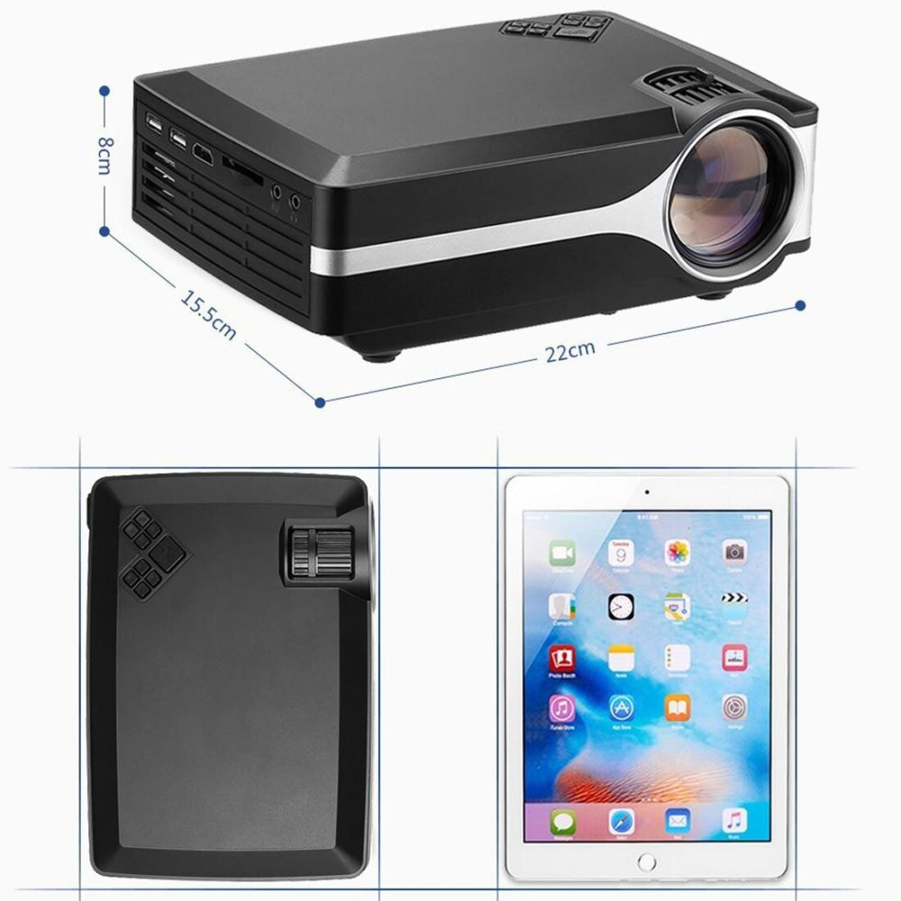 4 Lcd Projector - 80 Lumens Hd 800X480 Vga / Hdmi - Black