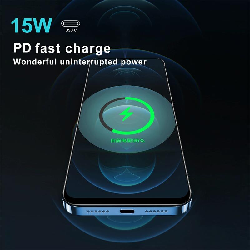 15W Magnetic Wireless Charger For Refrigeration - Black