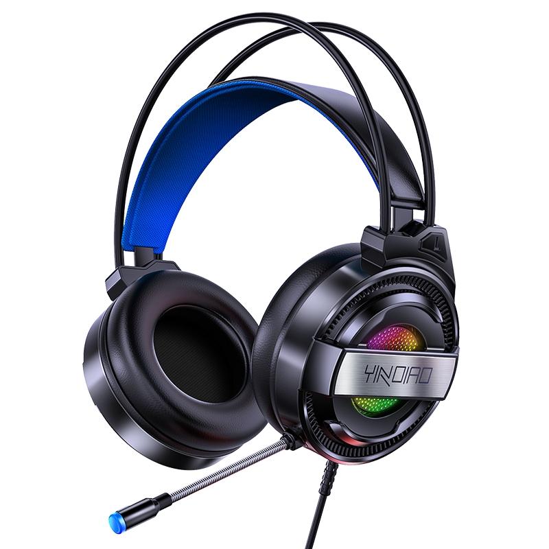 Usb Wired Gaming Headset With Mic & Rgb Light 1.67M Cable Black