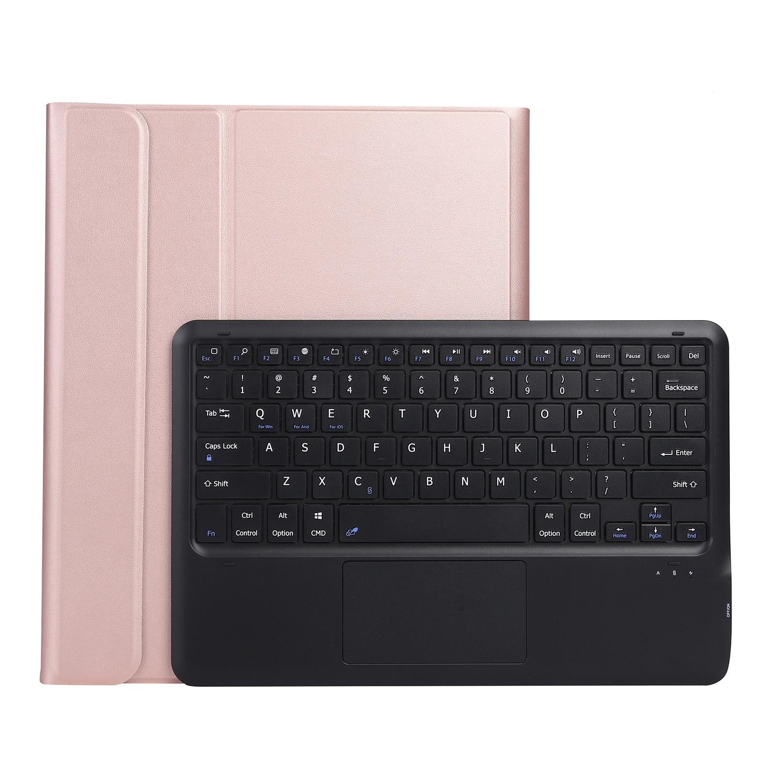 Detachable Bluetooth Keyboard Tablet Case For Ipad Pro 12.9 - Ultra-Thin With Touchpad Pen Slot & Holder - Black