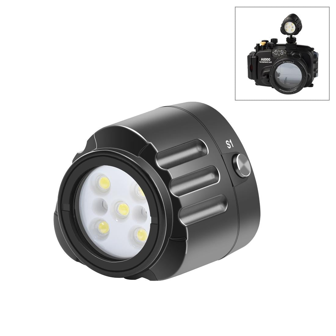1000lm Diving Light for Gopro Hero - 40m Underwater Photography Fill Light