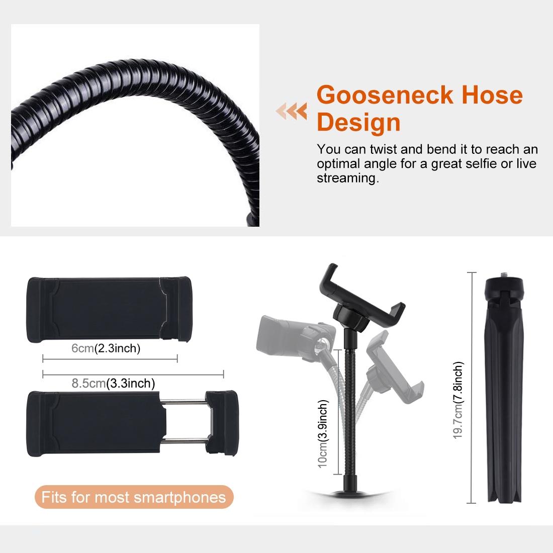 10.2 Marquee Led Beauty Light with Tripod and Remote - Dual-colour Ring Light for Vlogging and Photography