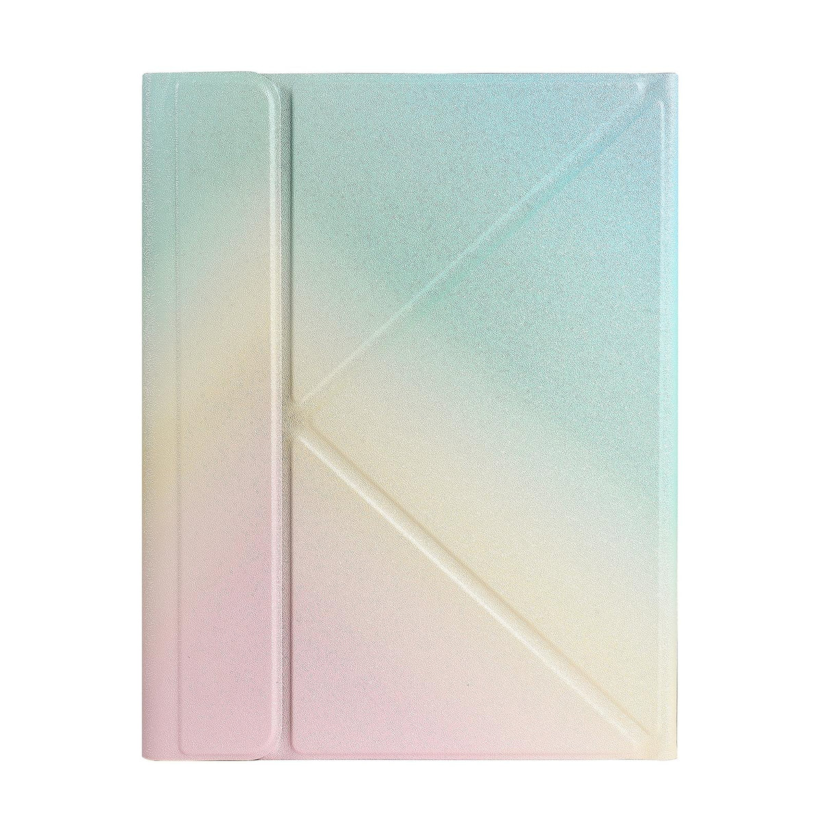 Bluetooth Keyboard Leather Case For Ipad Pro 11 With Holder & Pen Slot - Gradient Rainbow