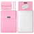 Lightweight Leather Computer Bag - 4-in-1 Portable - Fits 15.4 / 15.6 / 16.1 Inches - Pink