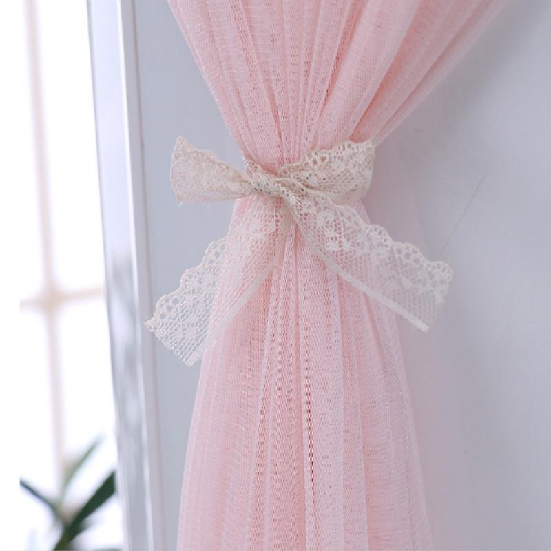 180cm Vertical Lace Air Conditioner Dust Cover - Pink