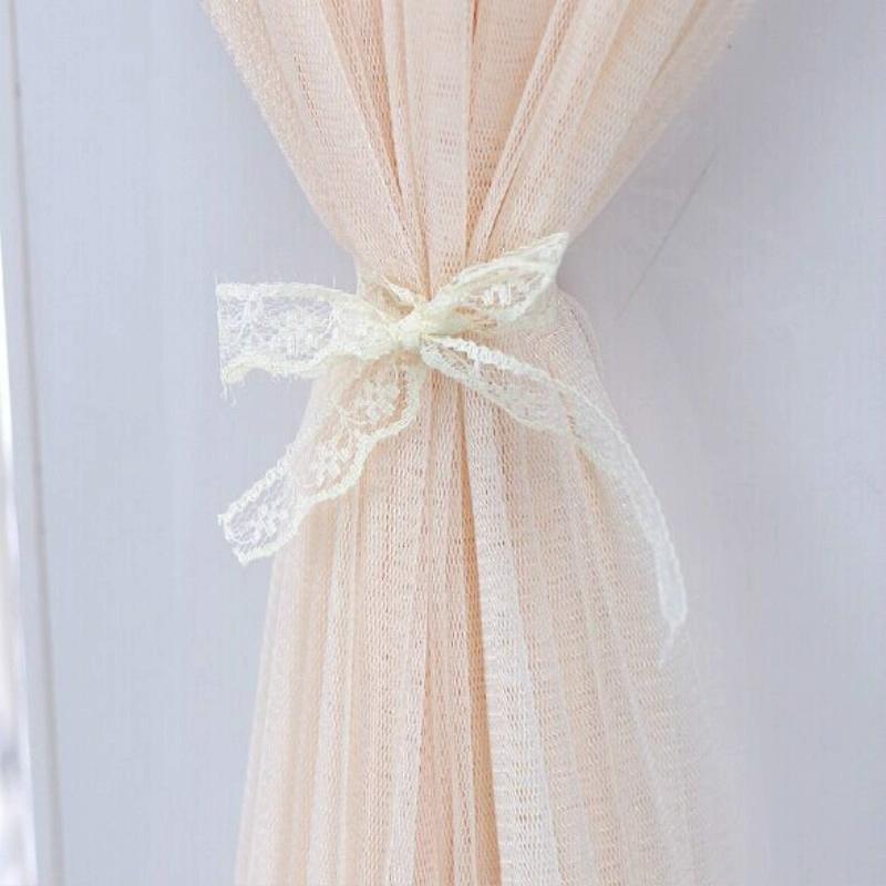 180cm Vertical Lace Air Conditioner Dust Cover - Pink
