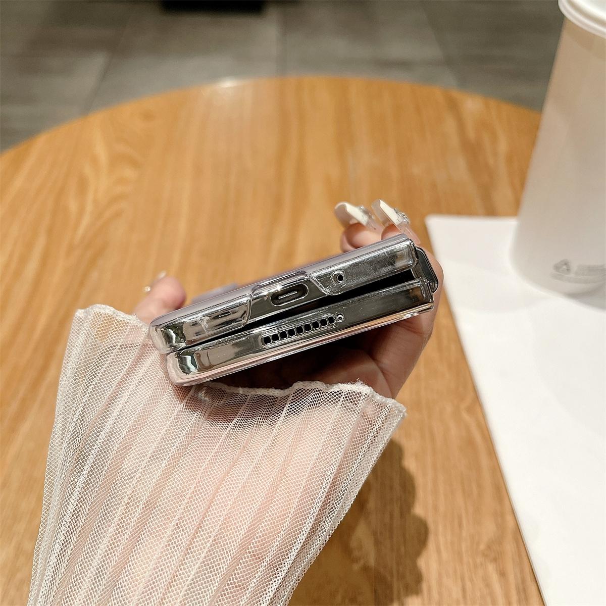 For Samsung Galaxy Z Fold4 5G Shockproof Full Coverage Porcelain Case Samsung Galaxy Fold3 4 - Purple