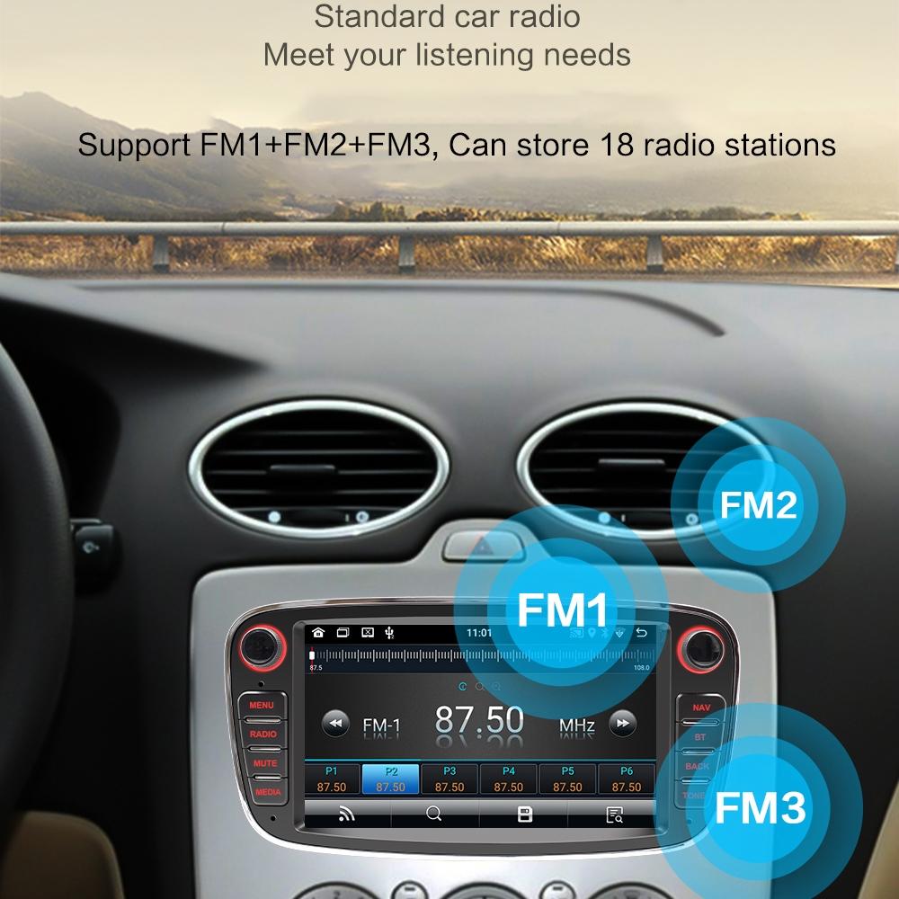 7 Inch Android Navigation Radio For Ford Focus - Bluetooth Rds 1 + 32G - Silver 2 + 64G