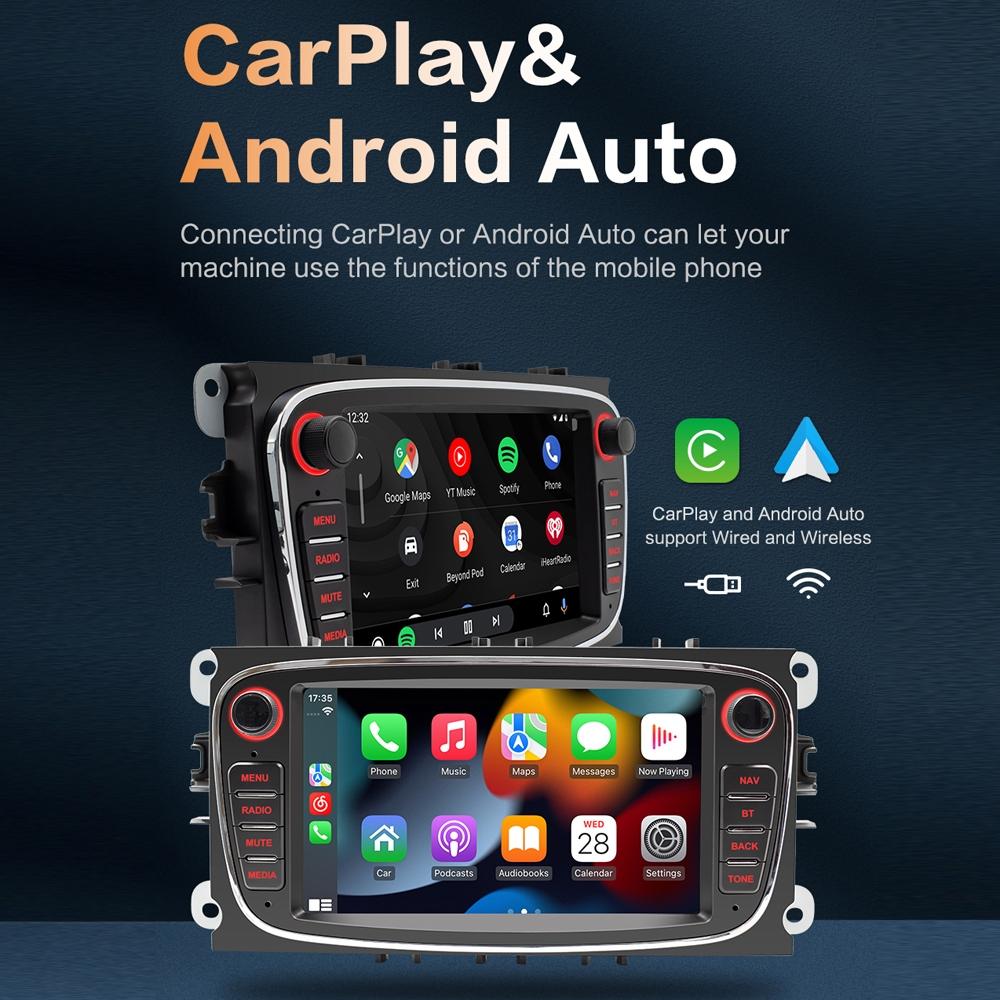 7 Inch Android Navigation Radio For Ford Focus - Bluetooth Rds 1 + 32G - Silver 2 + 64G