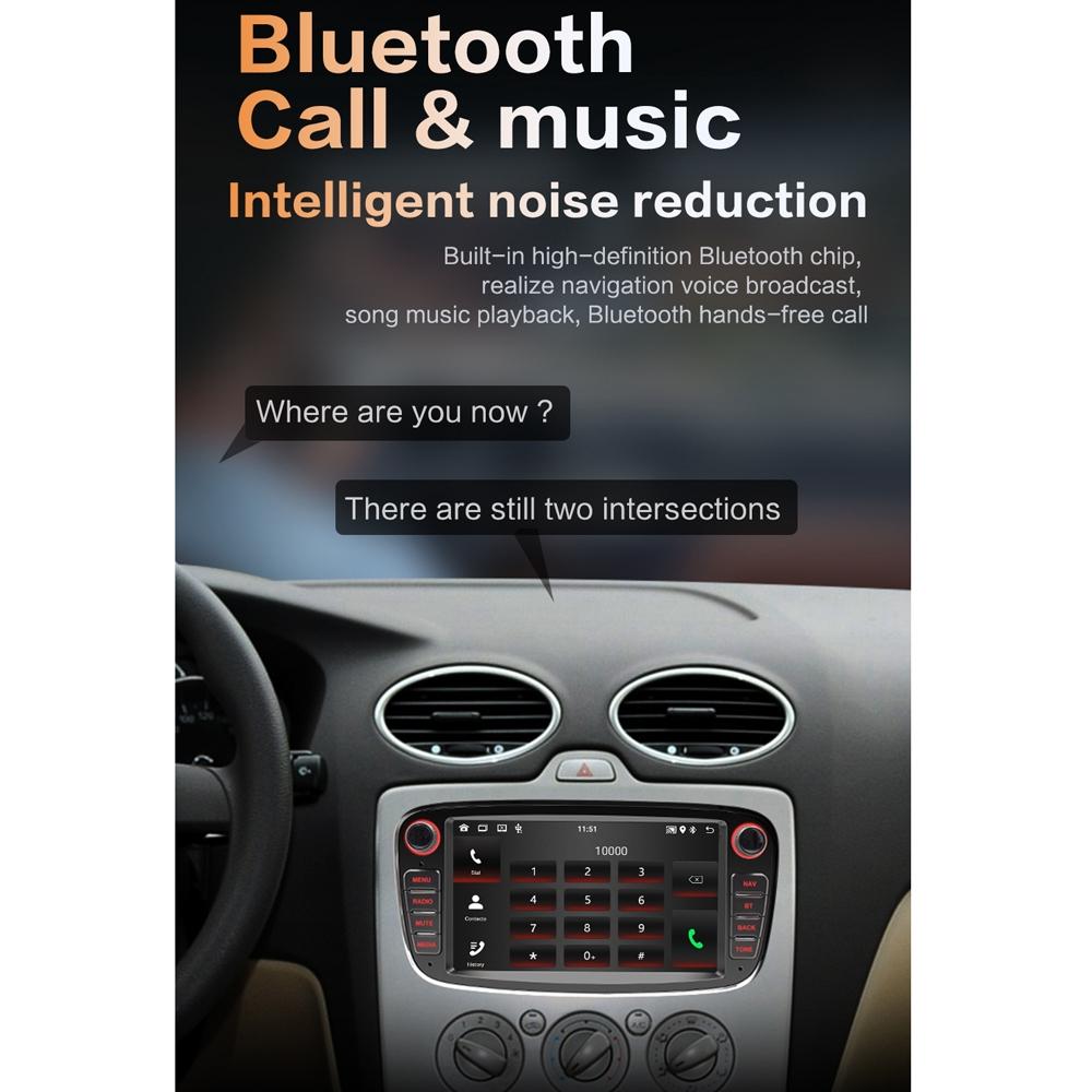 7 Inch Android Navigation Radio For Ford Focus - Bluetooth Rds 1 + 32G - Silver 2 + 64G