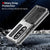 For Samsung Galaxy Z Fold4 5G Shockproof Metal Case With Holder - Red