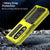 For Samsung Galaxy Z Fold4 5G Shockproof Metal Case With Holder - Red
