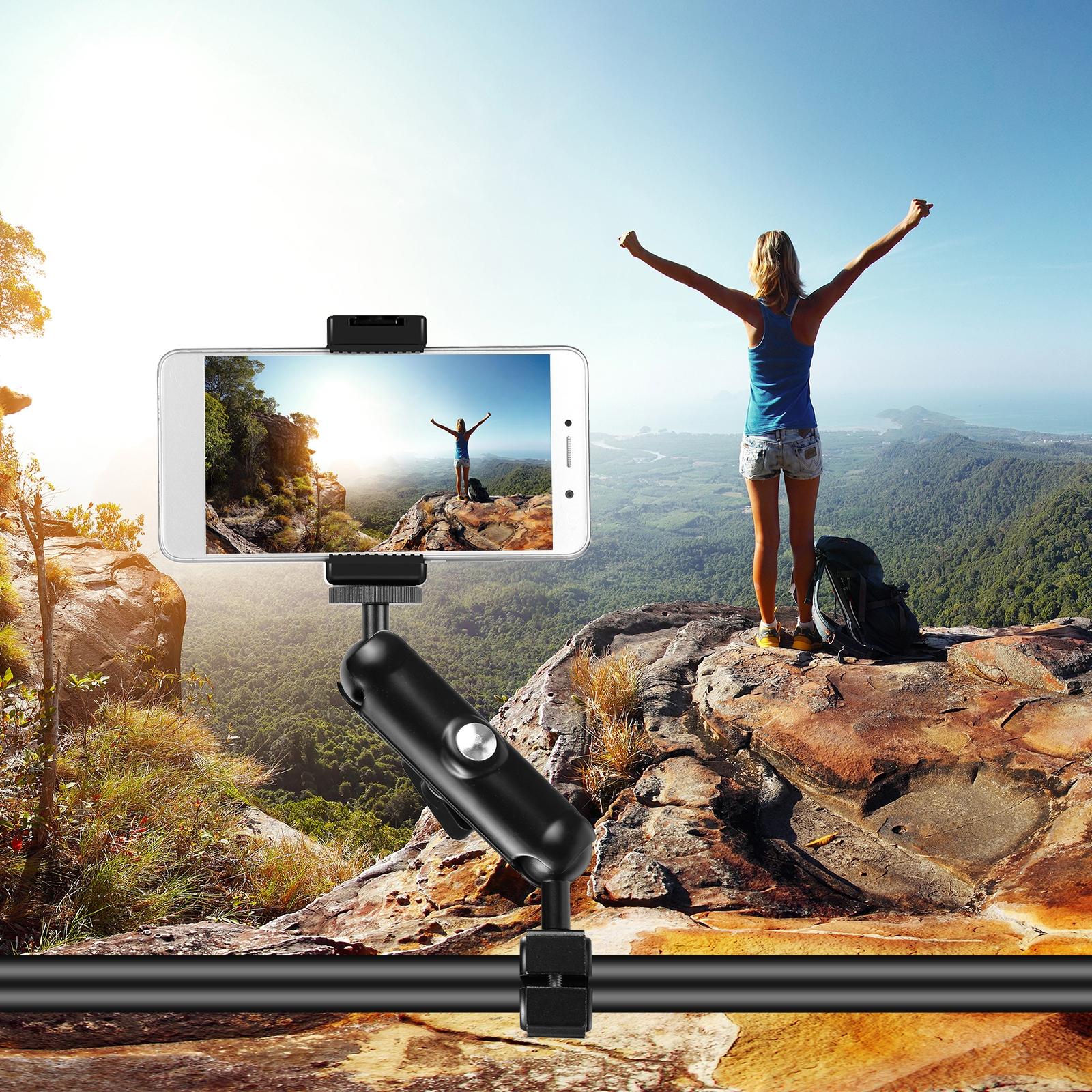 Universal Rearview Mirror Mount for Action Cameras 16.5 x 5.5cm / 6.5 x 2.0 Inch