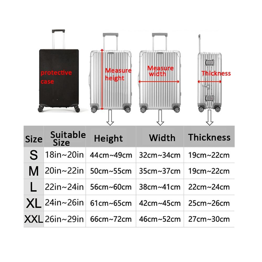Travel Trolley Case Dustproof Sleeve - Fits 18-20 Inch Luggage - Protects from Dust and Wear - T-004 - For 22-24 Inch L