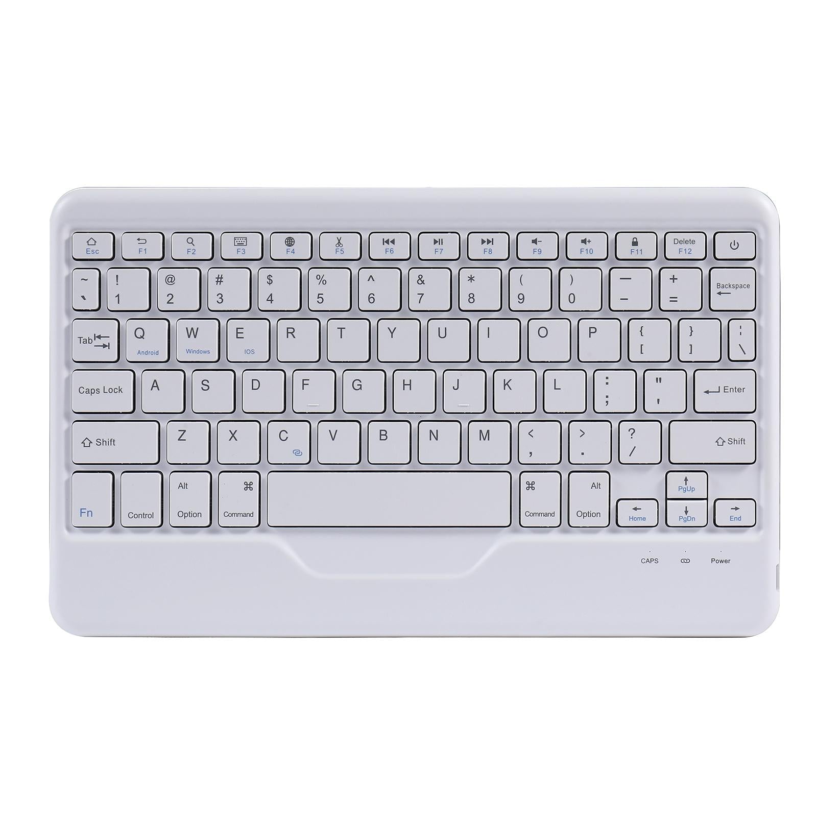 Bluetooth Keyboard Leather Case For Ipad Pro 11 With Triangle Holder & Pen Slot - Fits 2021 / 2020 / 2018 & Air 4 10.9 - Splittable - Gradient Rainbow