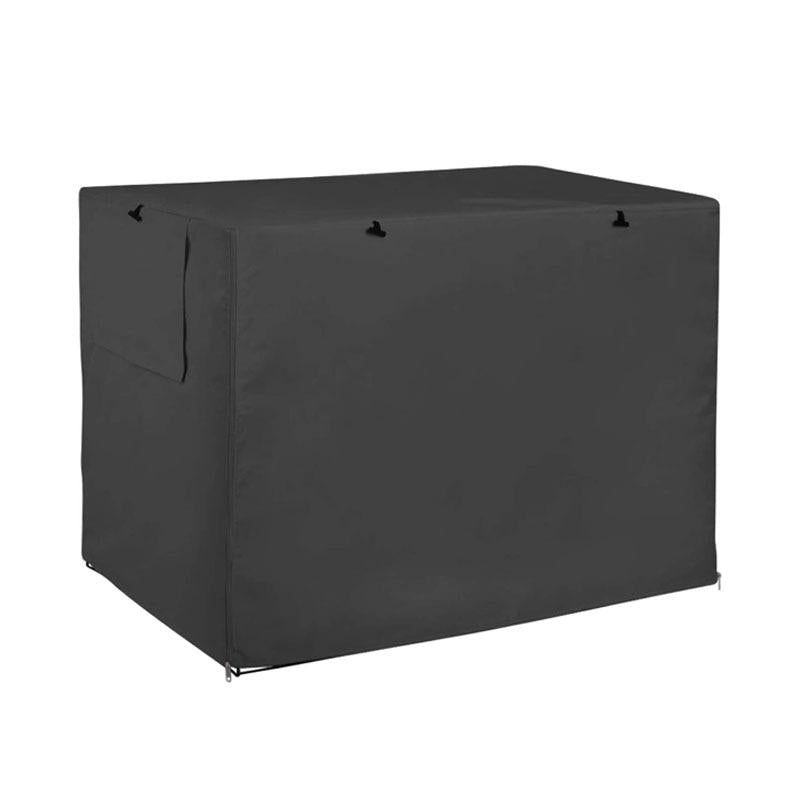 Outdoor Pet Cage Cover - Oxford Cloth Dustproof Rainproof Sunscreen - 94x61x63.5cm - Black