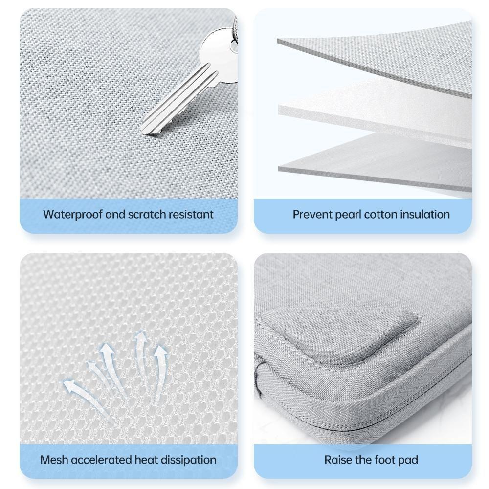 Portable Oxford Laptop Bag - Durable Fabric Multiple Colours - Grey