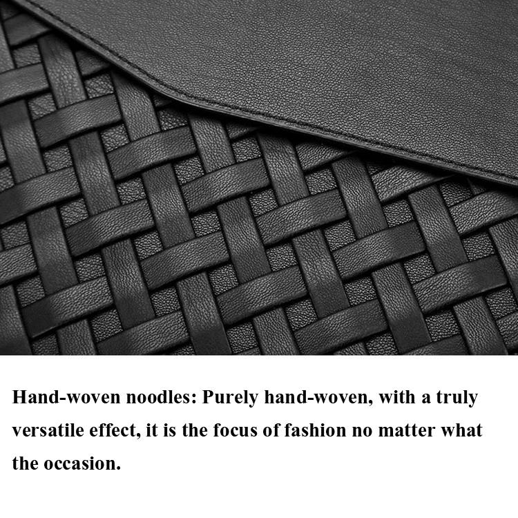 13 Inch Hand-Woven Notebook Liner Bag For Computers - Silver