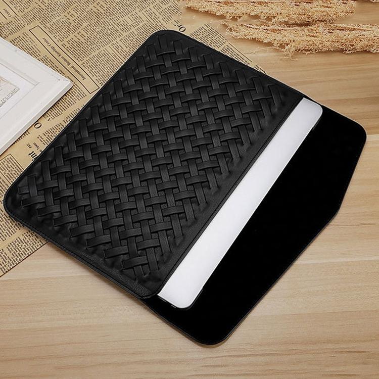 13 Inch Hand-Woven Notebook Liner Bag For Computers - Silver