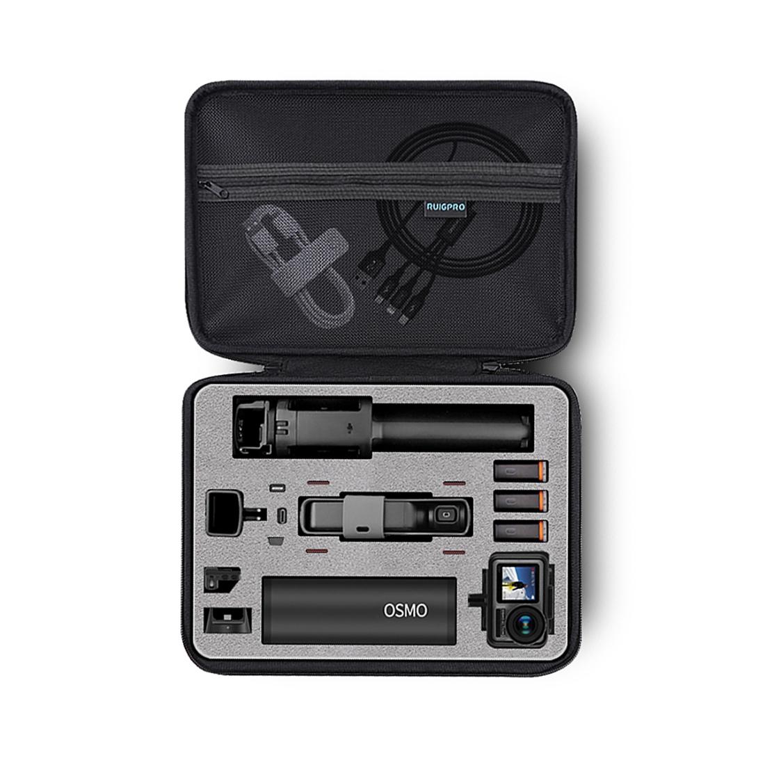 Waterproof Oxford Storage Box for Dji Pocket Gimbal and Action Camera - 30.2x20.8x7.2cm